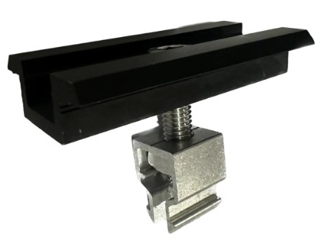 Mittelklemme Trapezprofil-lang schwarz